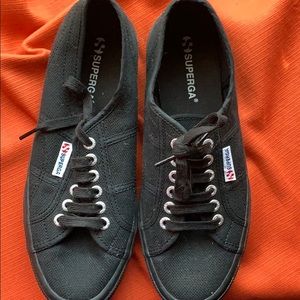 Superga black shoes